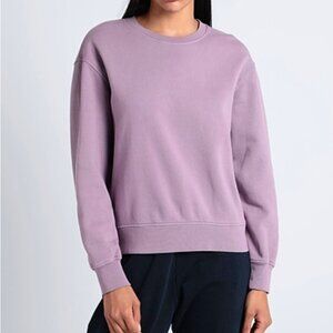 Colorful Standard Oversized Crewneck Sweatshirt Unisex Style Purple Haze